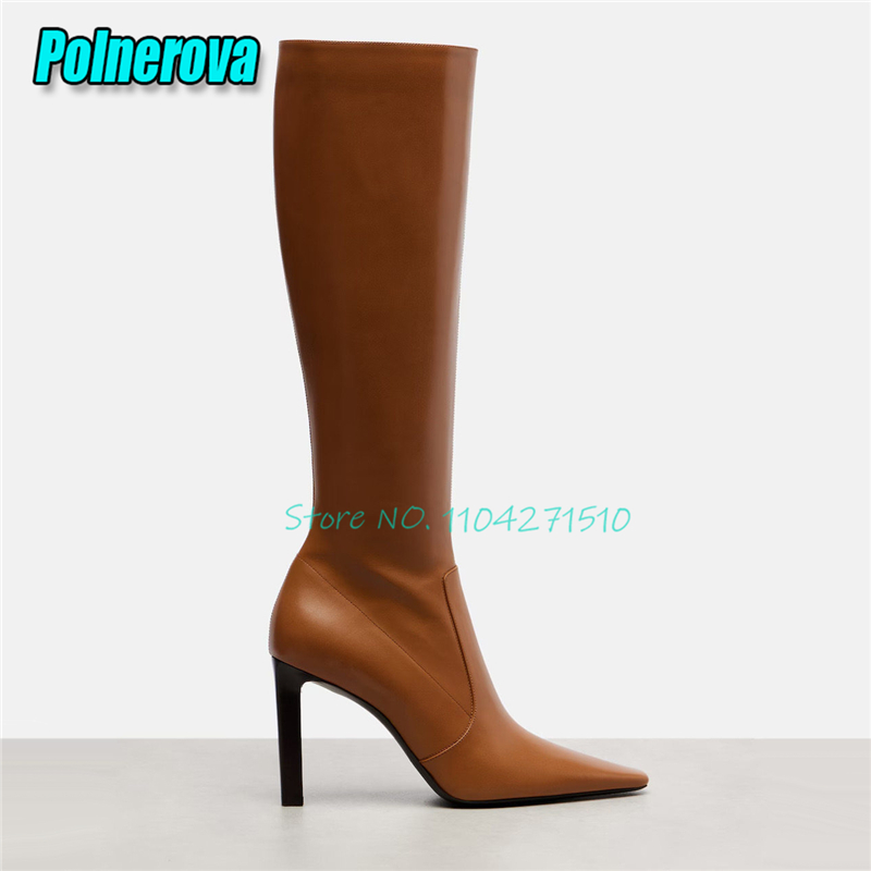 Street Fashion Canada - Botas de Salto Alto com Bico
