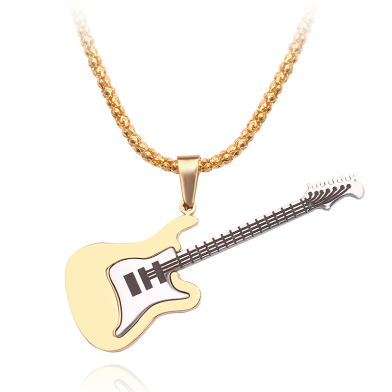 Street Fashion Guys - 1pc punk guitarra colar para caras
