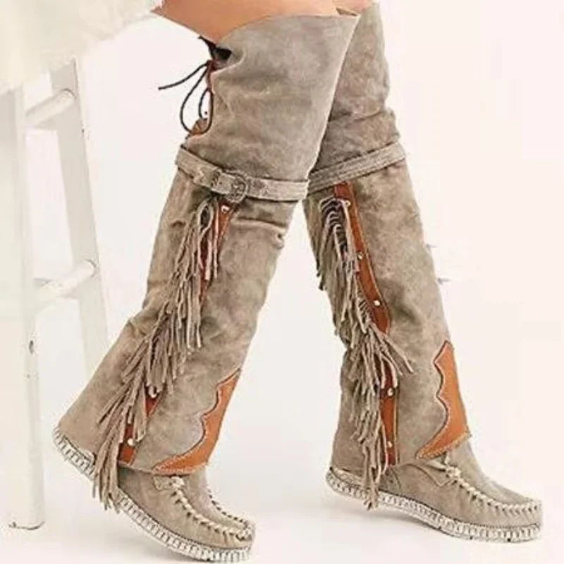Street Fashion Girl - Moda bohemia na altura do joelho