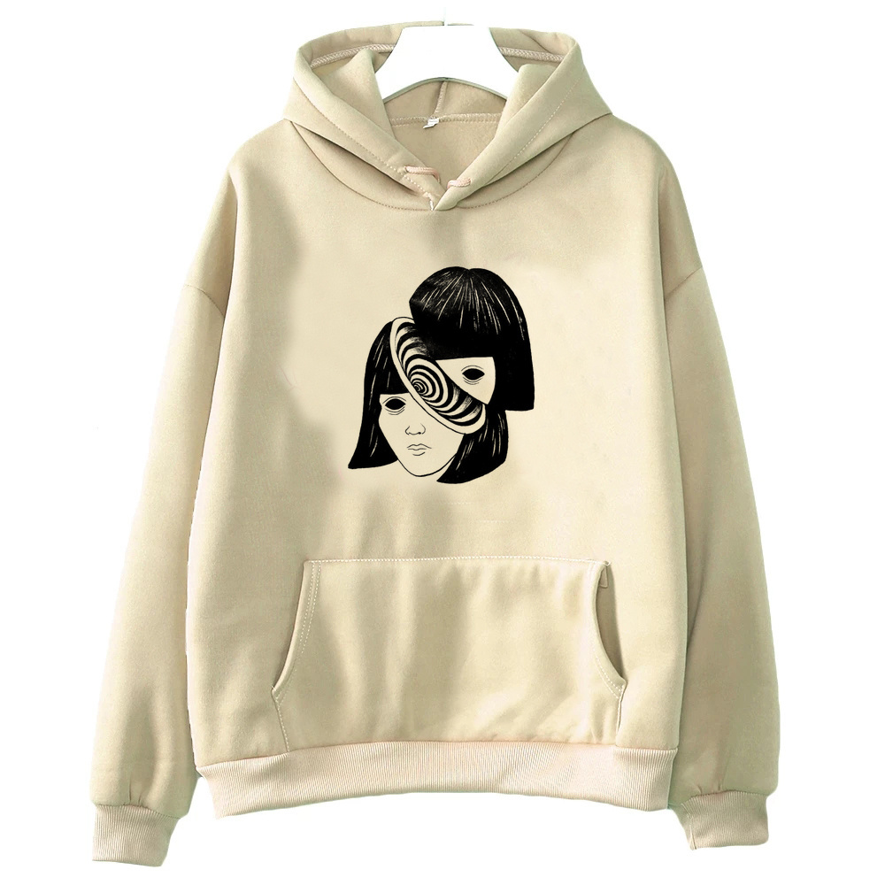 Graphic Hoodie Streetwear - Junji Ito, moletons femininos, tops da