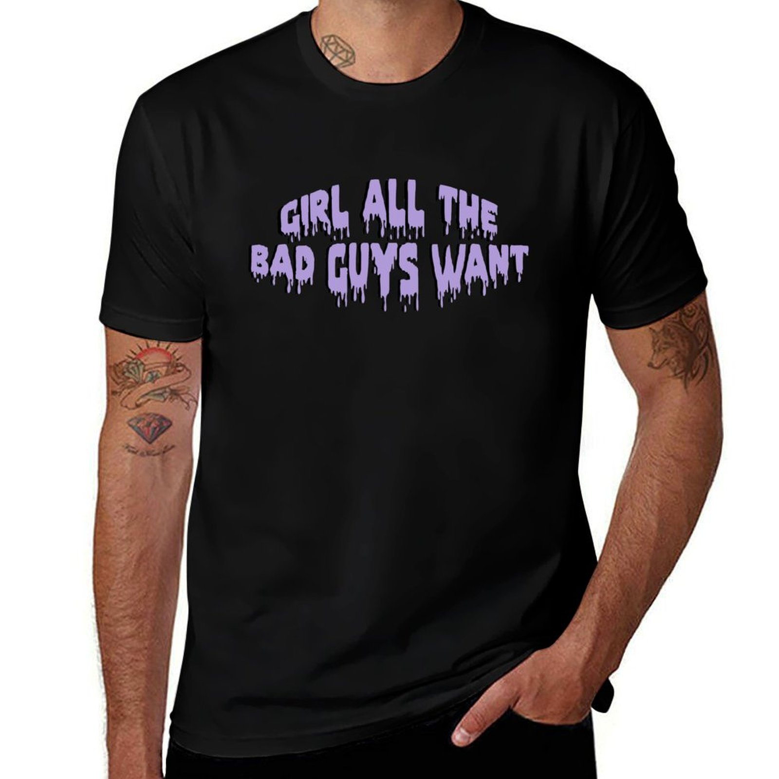 Street Fashion Guys - Camiseta feminina com estampa de menina