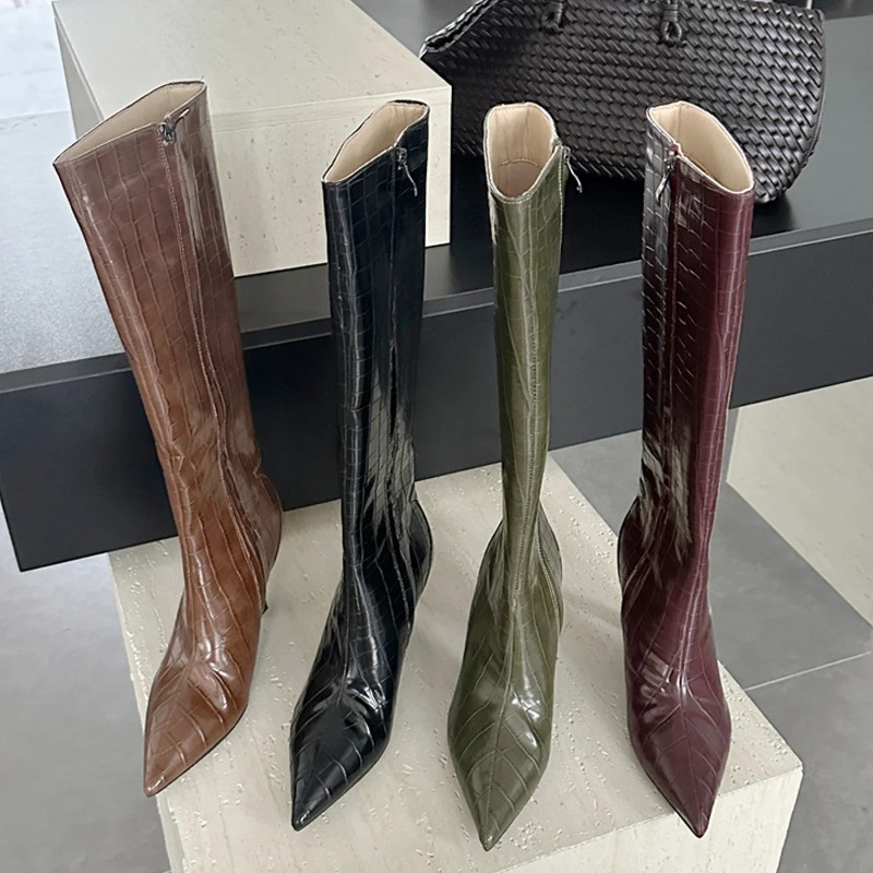Street Fashion Canada - Botas Femininas de Cano Alto Estilo