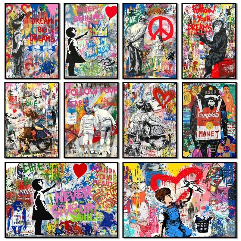 Street Fashion Poster - Arte de rua estilo graffiti, Banksy,