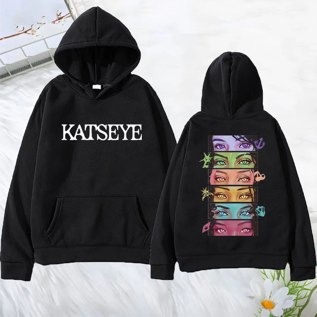 Graphic Hoodie Streetwear - Coreano menina grupo katseye gráficos hoodie
