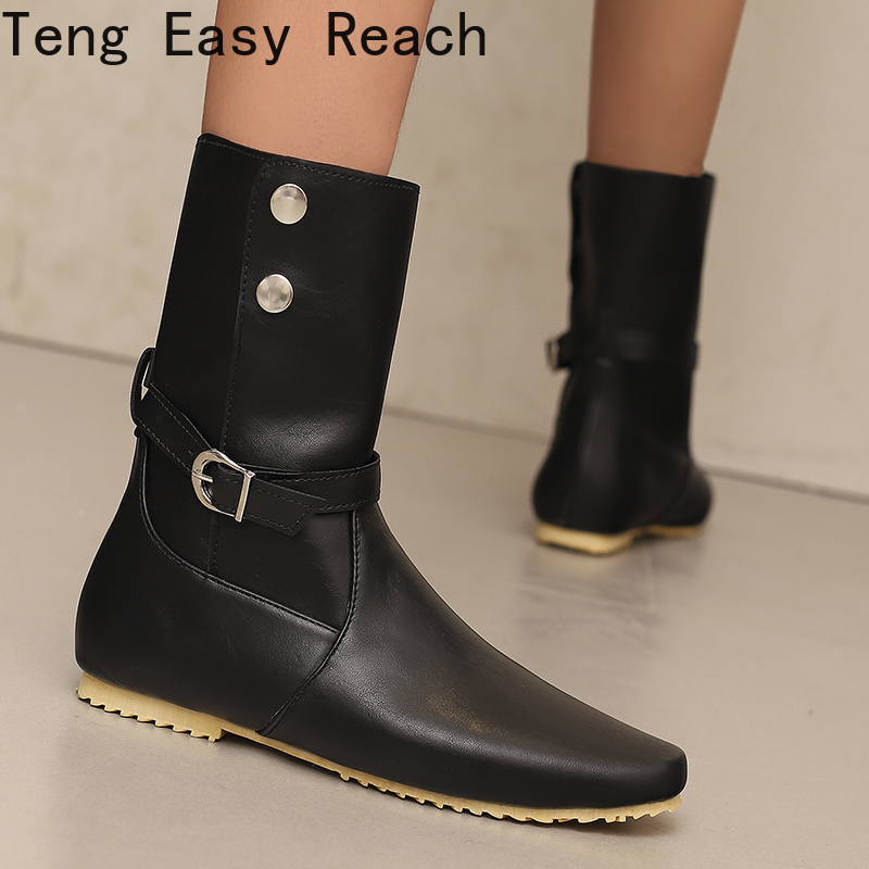 Street Fashion Winter 2026 - Botas Femininas de Cano Médio Estilo