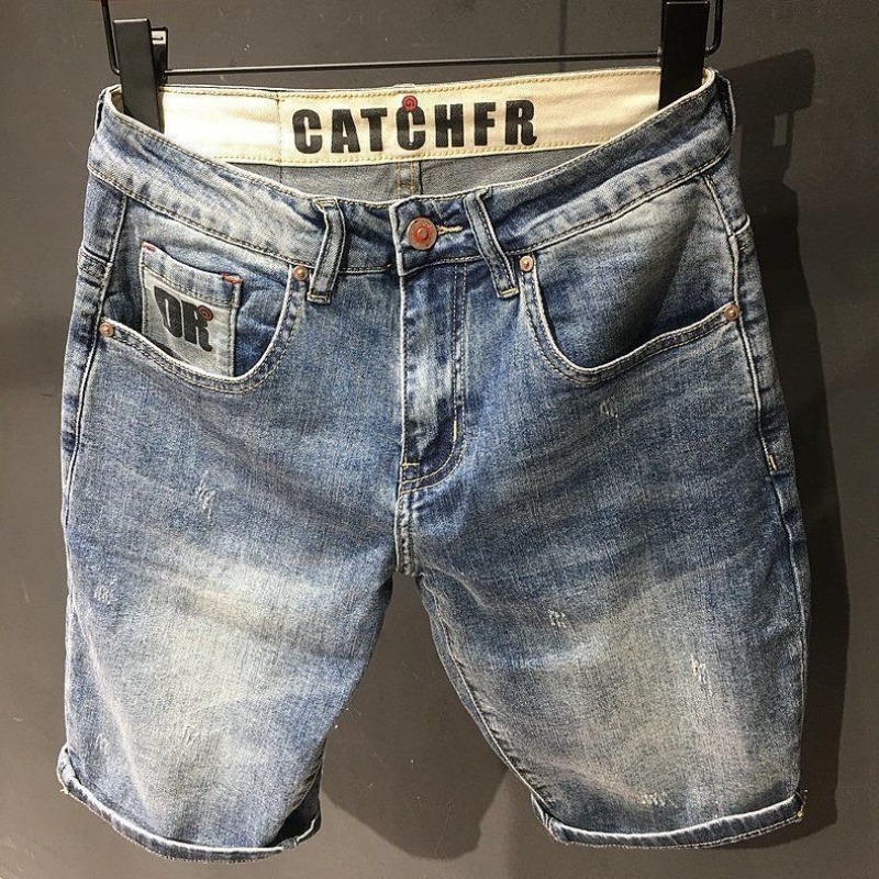 Street Fashion Harajuku - Shorts jeans grandes para homens com