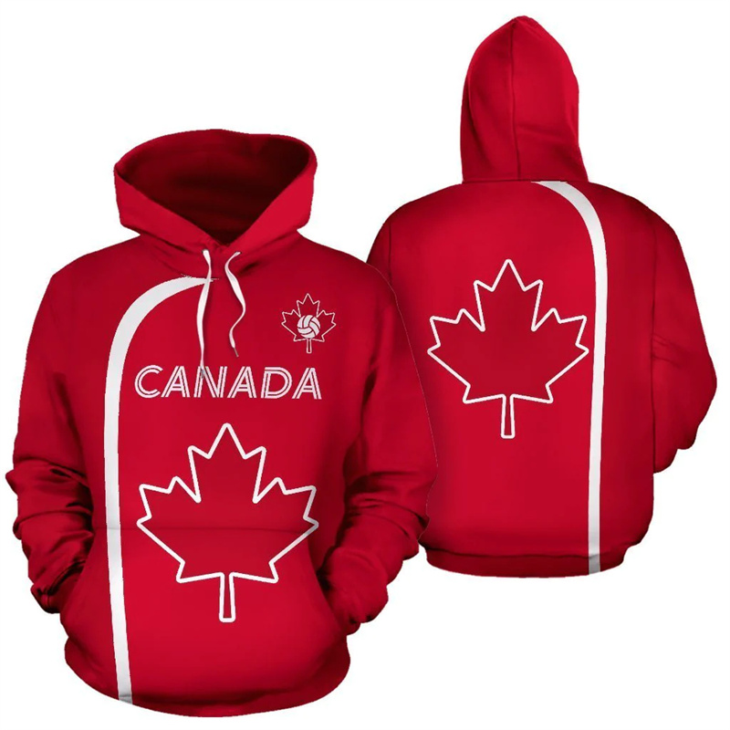 Street Fashion Canada - Homens e mulheres Maple Leaf 3D