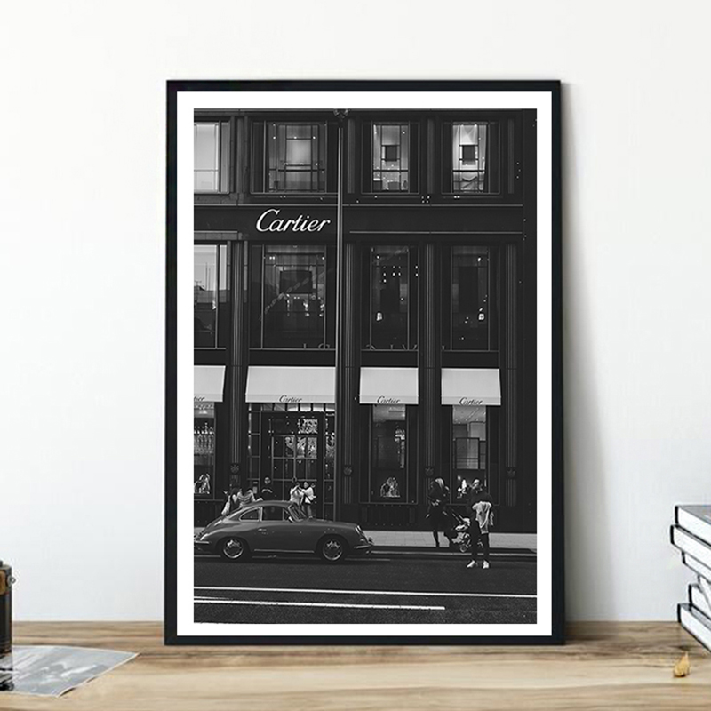 Street Fashion Poster - Pintura em Tela Estilo Europeu, Pôsteres