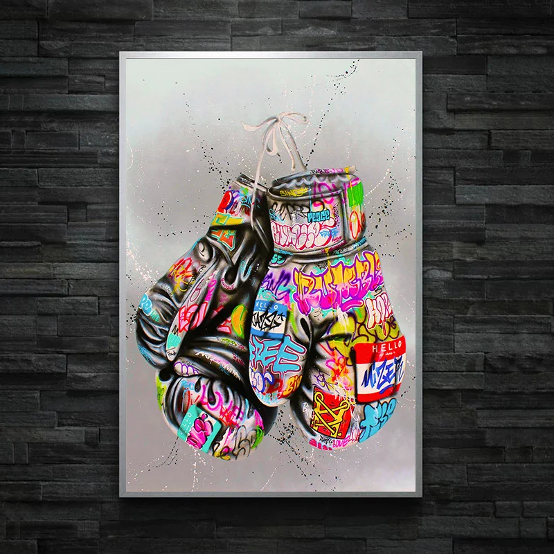 Street Fashion Poster - Moda Wall Art Pintura Canvas, Luvas