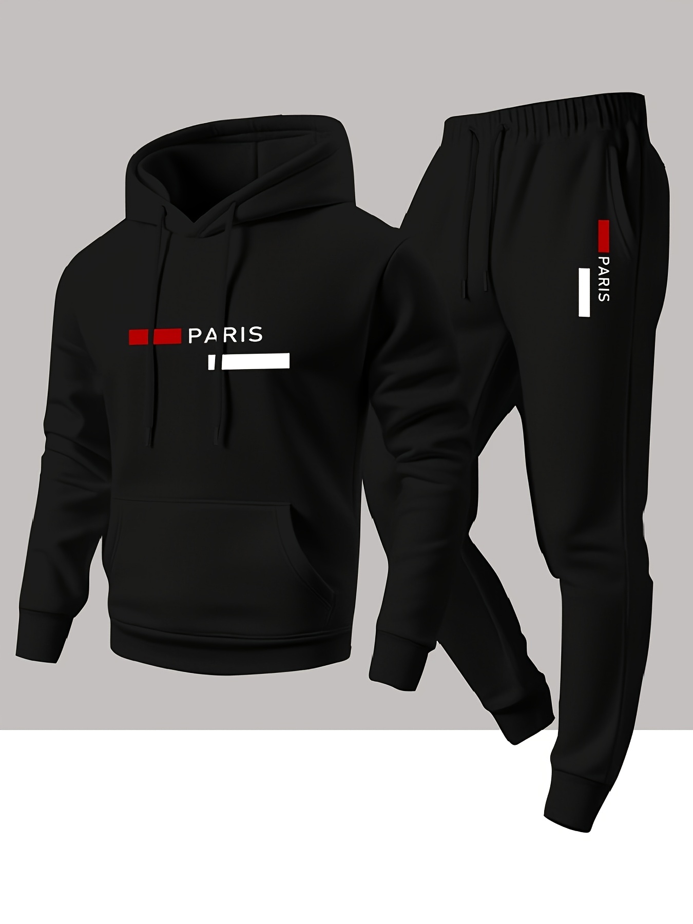Graphic Hoodie Streetwear - Conjunto de agasalho masculino, conjunto de