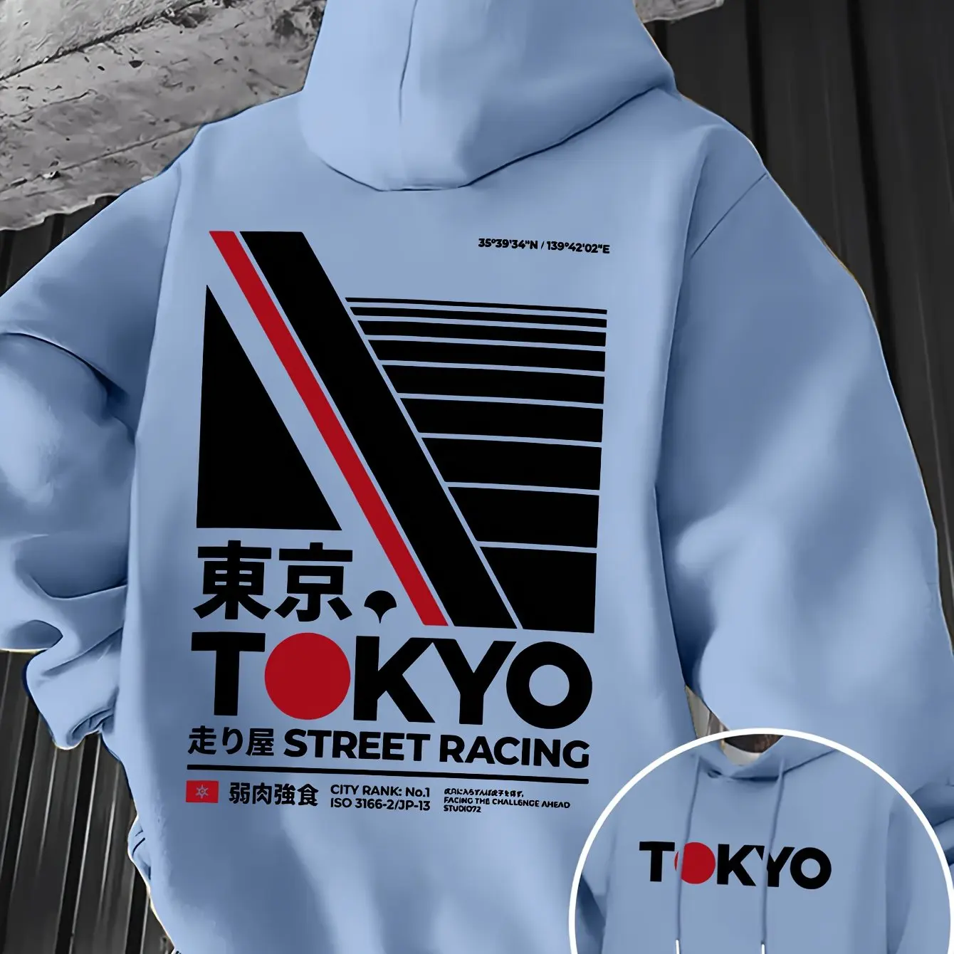 Street Fashion Guys - Moletom Masculino Retrô JDM Tokyo Racing