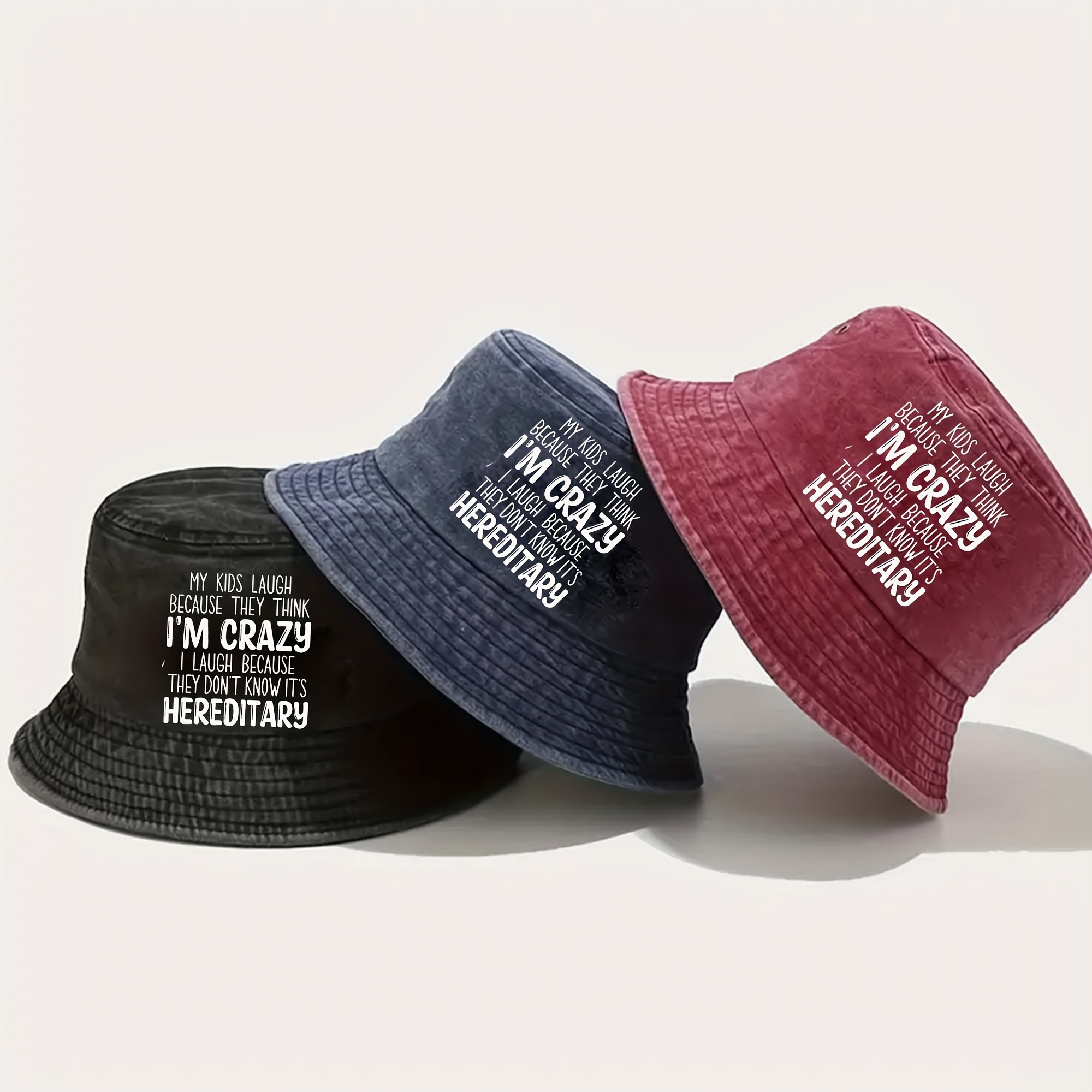 Street Fashion Guys - Chapéu de Pescador com Texto Chamativo,