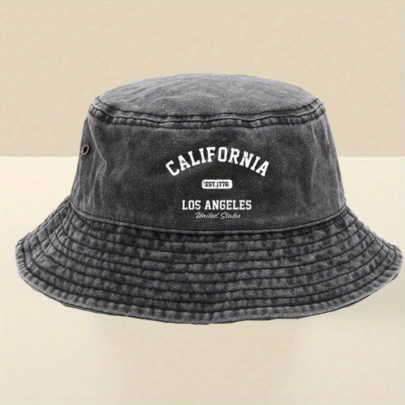 Street Fashion California - Chapéu Bucket Unissex Estampado Califórnia Los