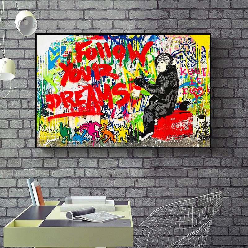 Banksy Street Wall Art Posters - Street Fashion Poster avaliação e preço