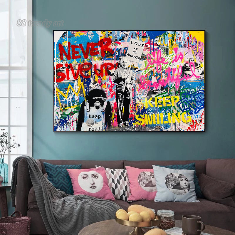 Banksy Street Wall Art Posters - Street Fashion Poster avaliação e preço