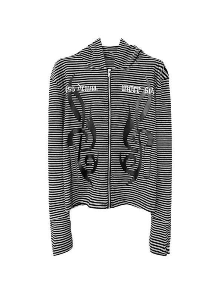 Jaqueta com capuz listrada est - Graphic Hoodie Streetwear avaliação e preço