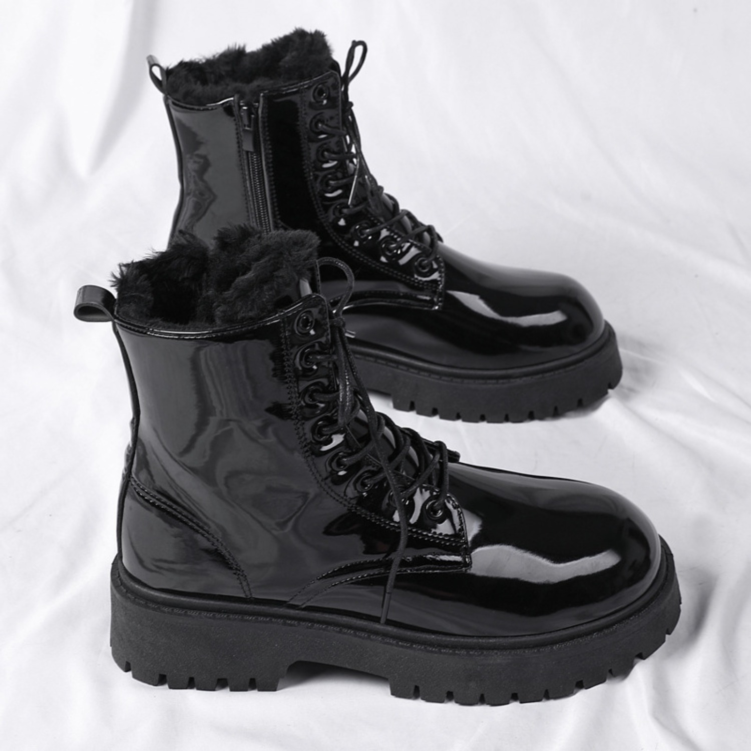 Botas masculinas de cano alto, - Street Fashion Winter 2026 avaliação e preço