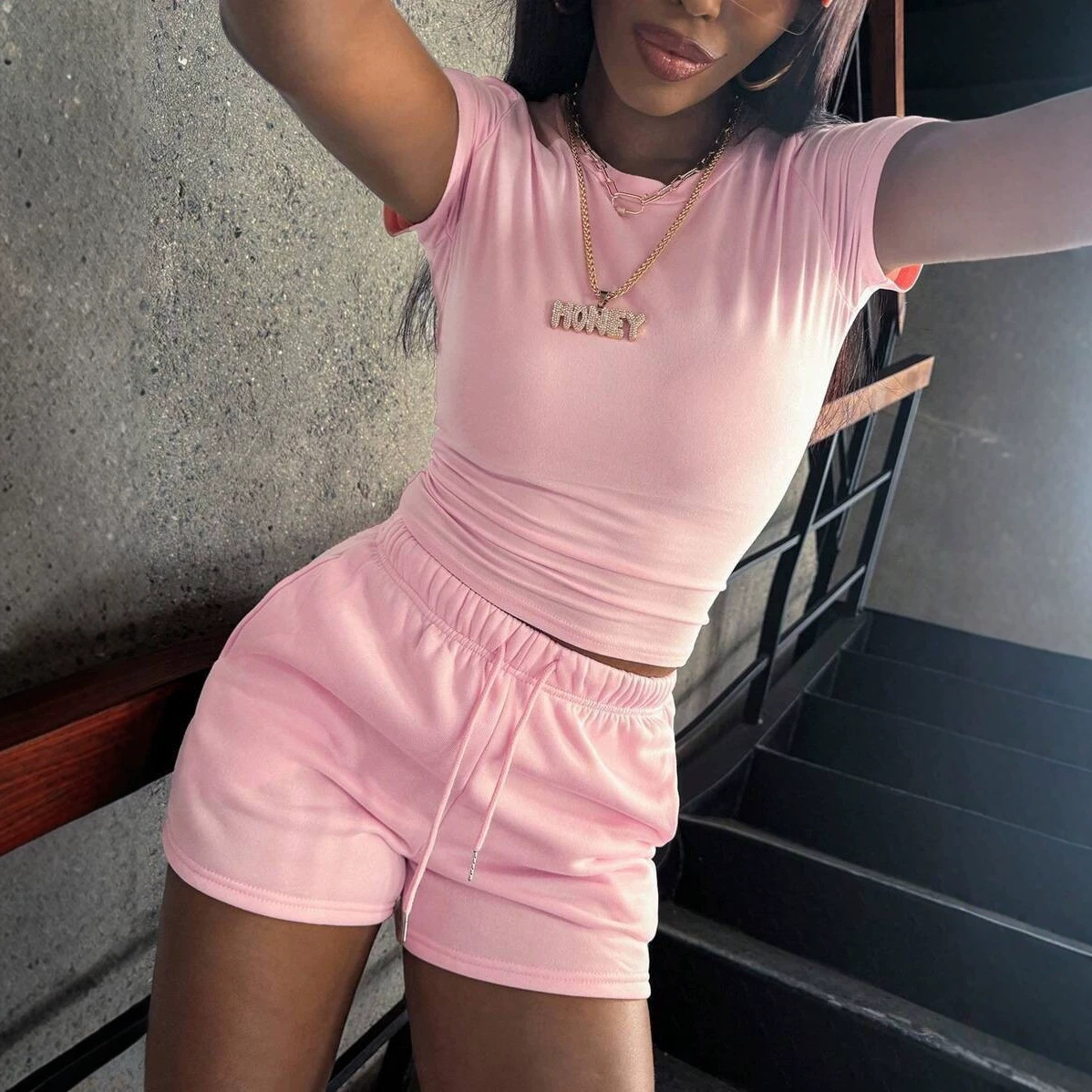 Conjunto Feminino de 2 Peças,  - Street Fashion China Girl avaliação e preço
