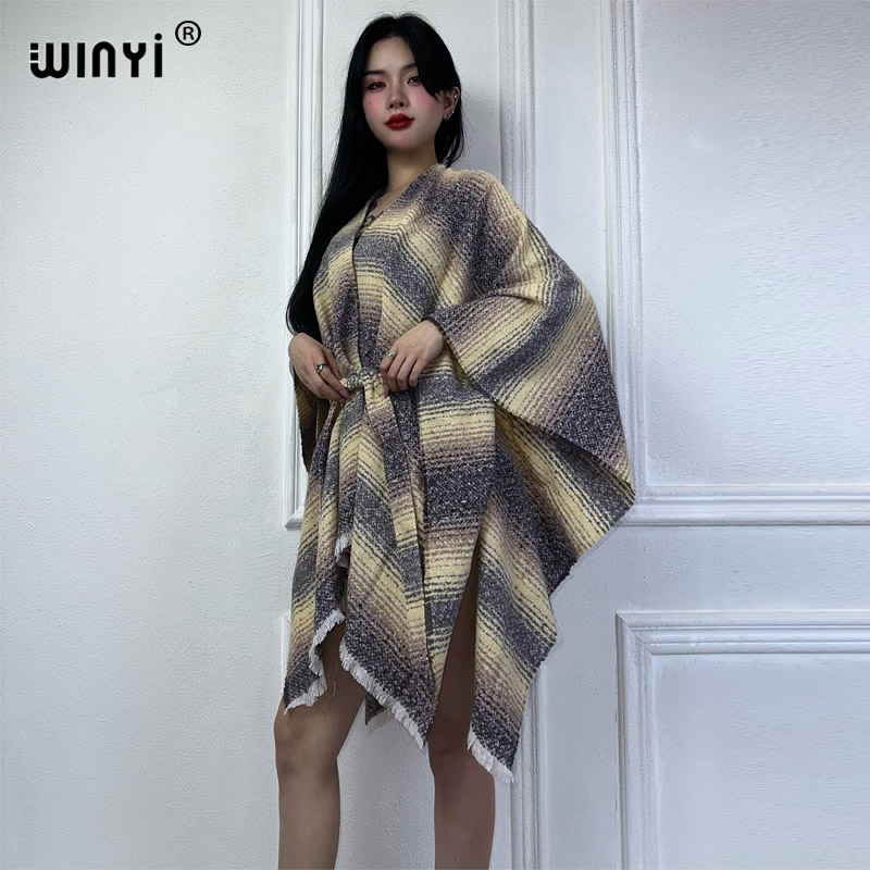 WINYI-Sobretudo retrô solto fe - Street Fashion Kimono avaliação e preço