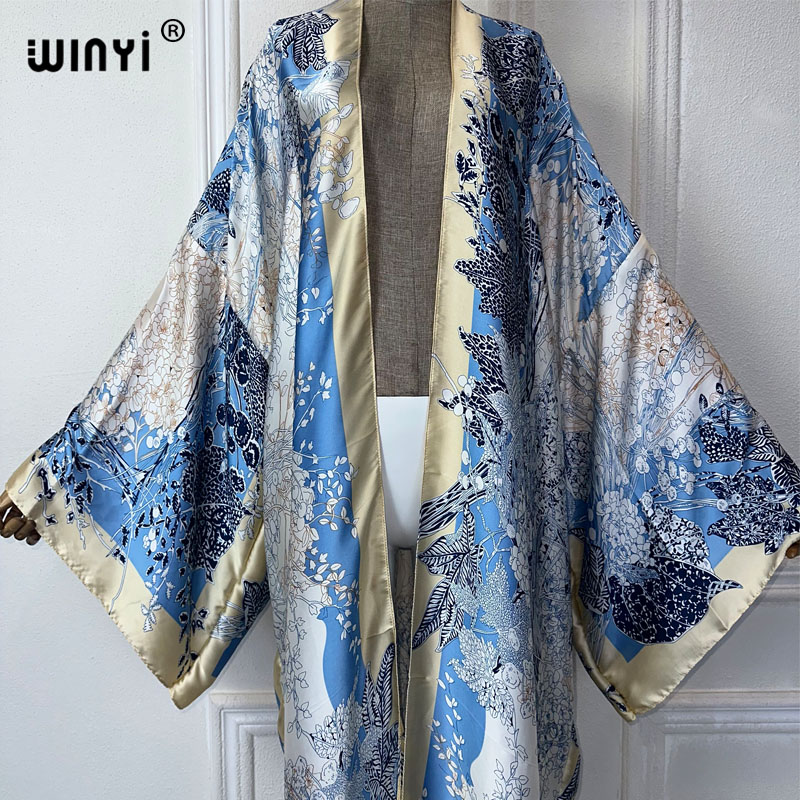 WINYI-Vestido de quimono boêmi - Street Fashion Kimono avaliação e preço