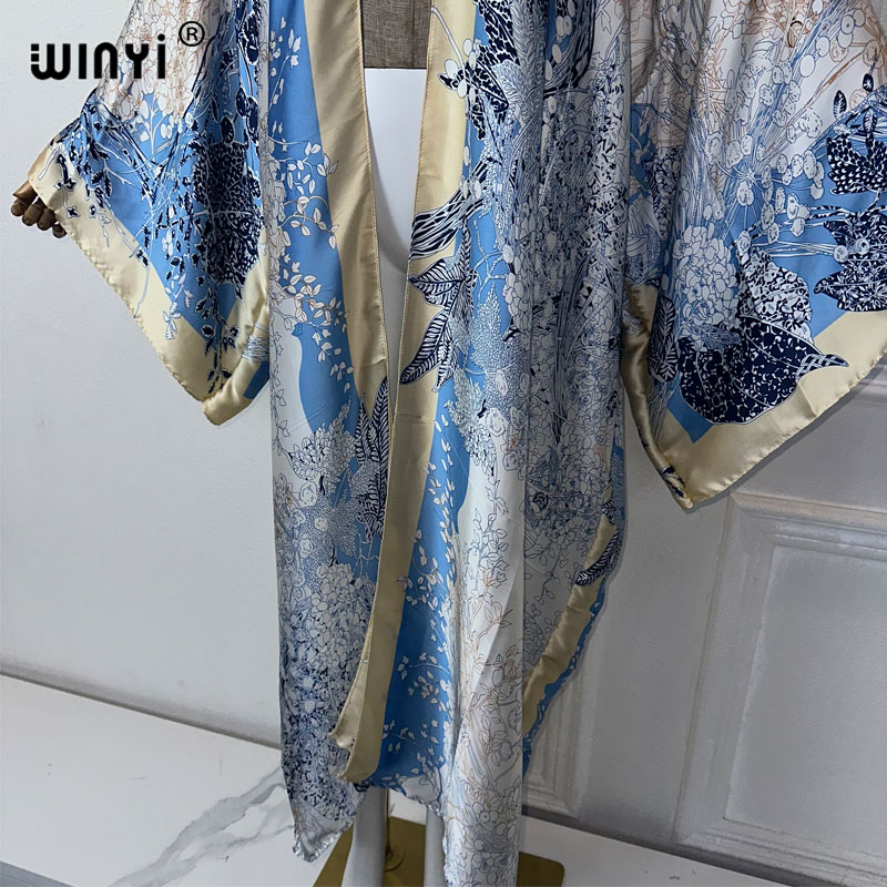 WINYI-Vestido de quimono boêmi - Street Fashion Kimono avaliação e preço
