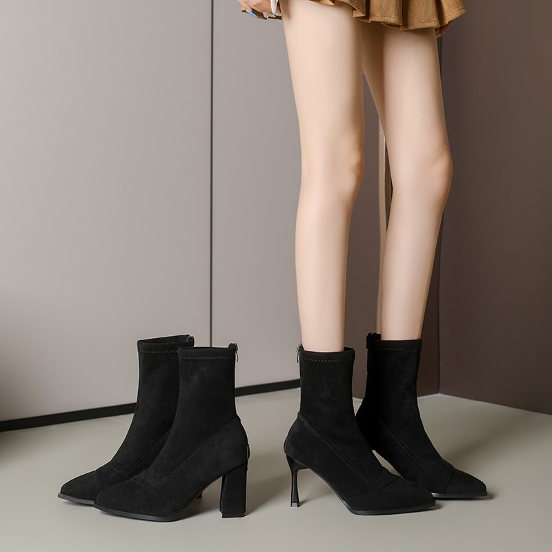 Novas Botas de Salto Fino de C - Street Fashion Winter 2026 avaliação e preço