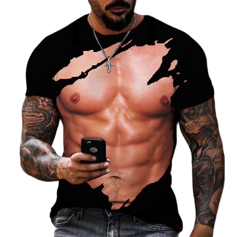Verão moda masculina 3d impres - Street Fashion Guys avaliação e preço