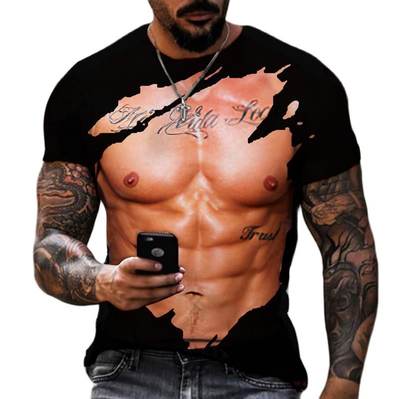 Verão moda masculina 3d impres - Street Fashion Guys avaliação e preço