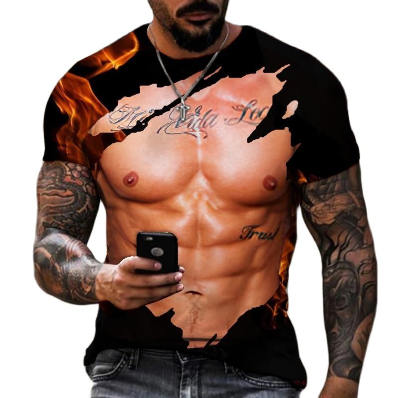 Verão moda masculina 3d impres - Street Fashion Guys avaliação e preço