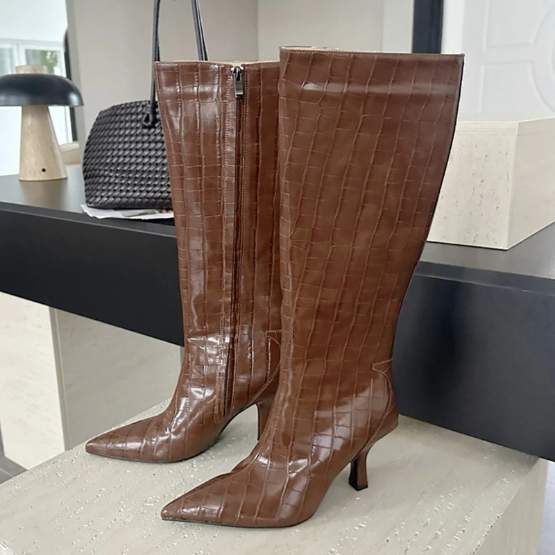 Botas Femininas de Cano Alto E - Street Fashion Canada avaliação e preço