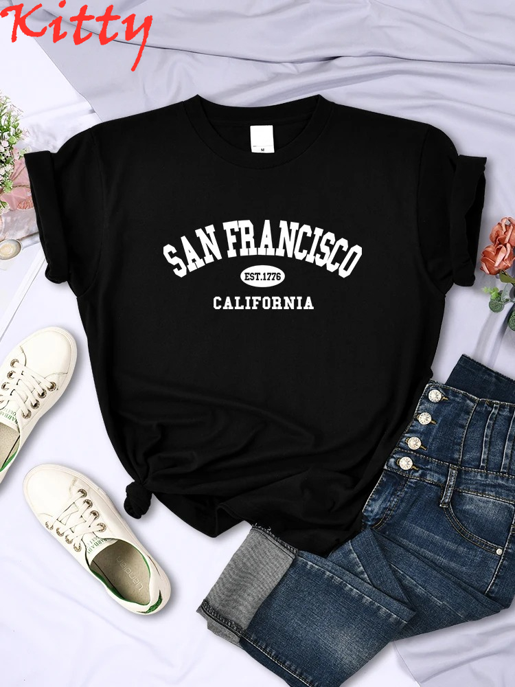 Camiseta Feminina Casual Respi - Street Fashion California avaliação e preço
