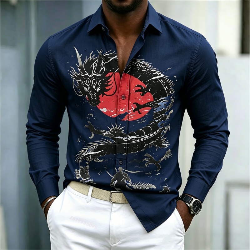 Camisa Masculina Nova 2026 Bra - Street Fashion Clothing avaliação e preço