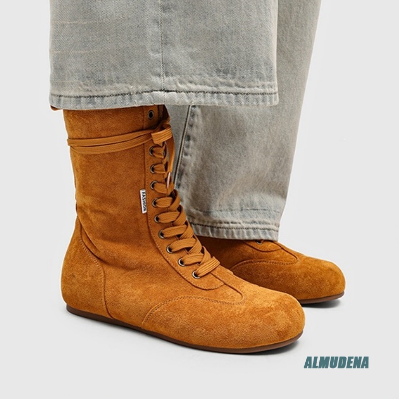 Botas Masculinas de Camurça Ca - Street Fashion Winter 2026 avaliação e preço