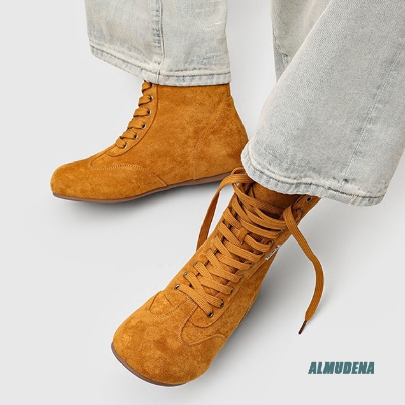 Botas Masculinas de Camurça Ca - Street Fashion Winter 2026 avaliação e preço