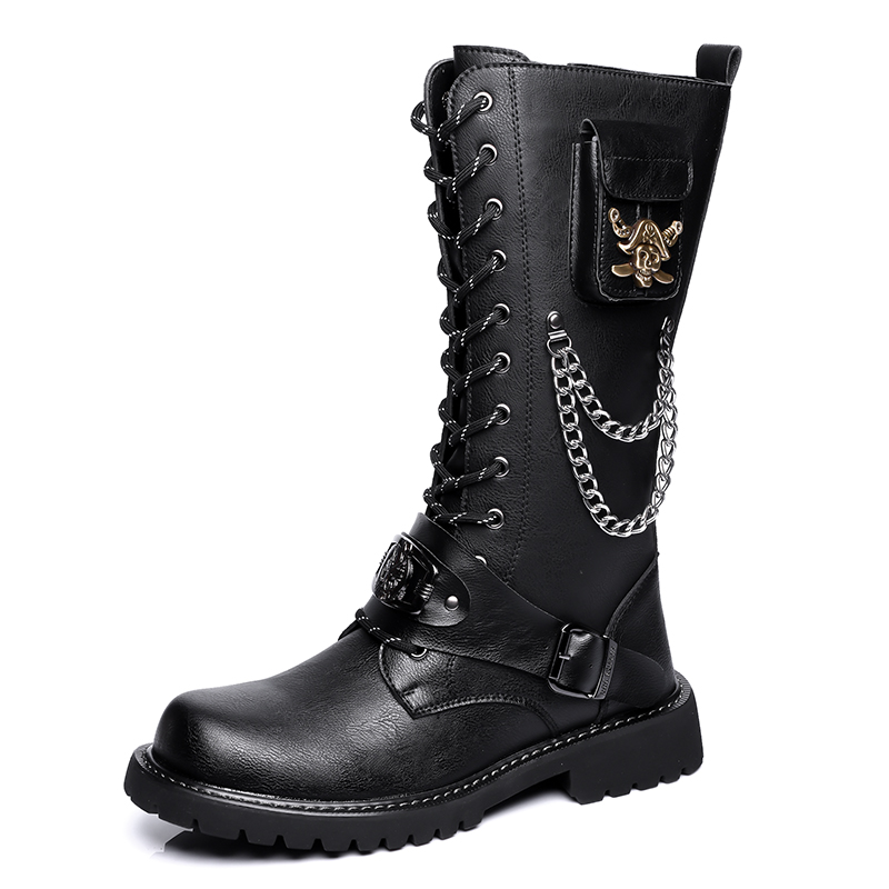 Botas Masculinas de Cano Alto, - Street Fashion Canada avaliação e preço