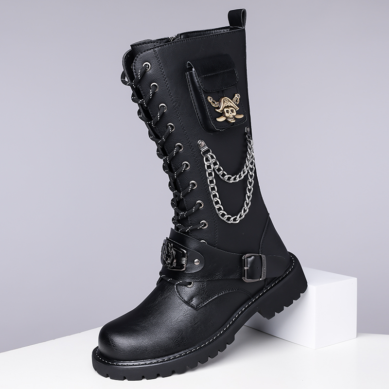 Botas Masculinas de Cano Alto, - Street Fashion Canada avaliação e preço