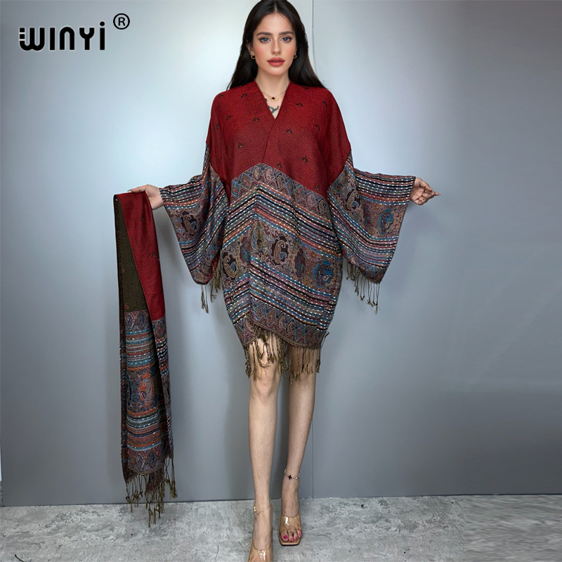 Winyi quimono maxi casaco áfri - Street Fashion Kimono avaliação e preço