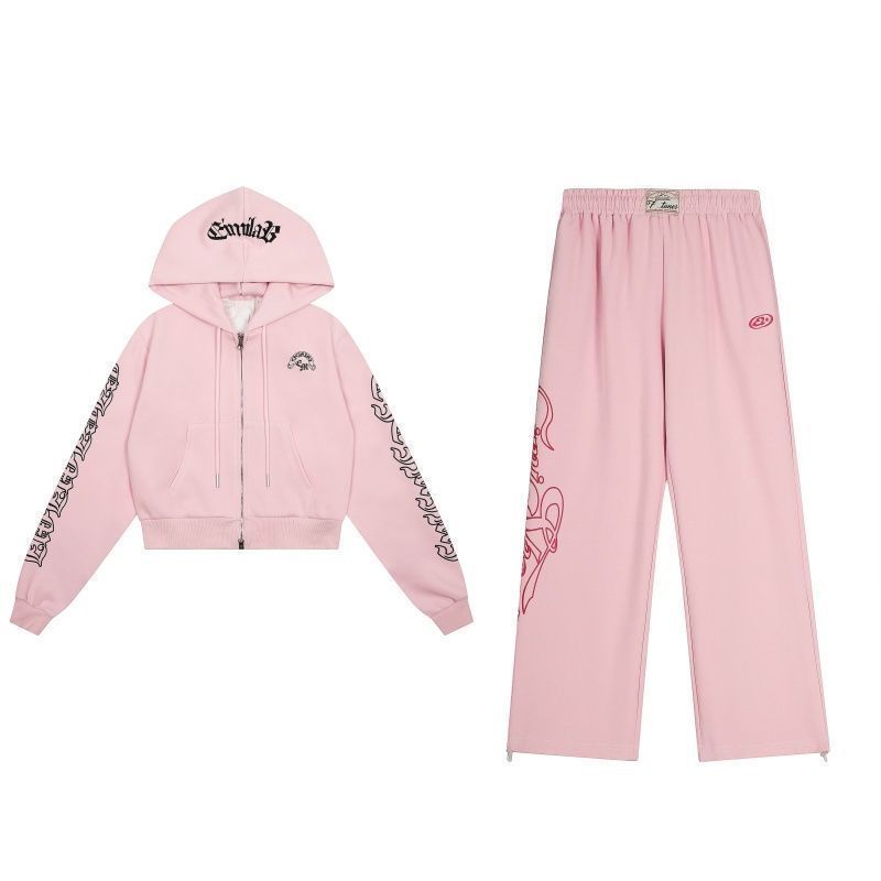 Conjunto Casual Americano Y2K  - Graphic Hoodie Streetwear avaliação e preço