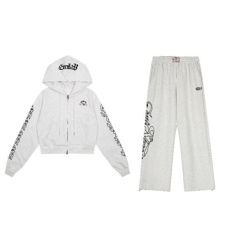Conjunto Casual Americano Y2K  - Graphic Hoodie Streetwear avaliação e preço