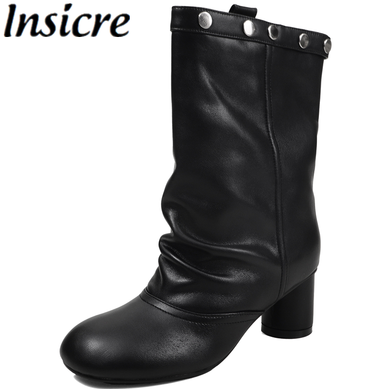 Insicre 2026 Nova Moda Botas F - Street Fashion Winter 2026 avaliação e preço