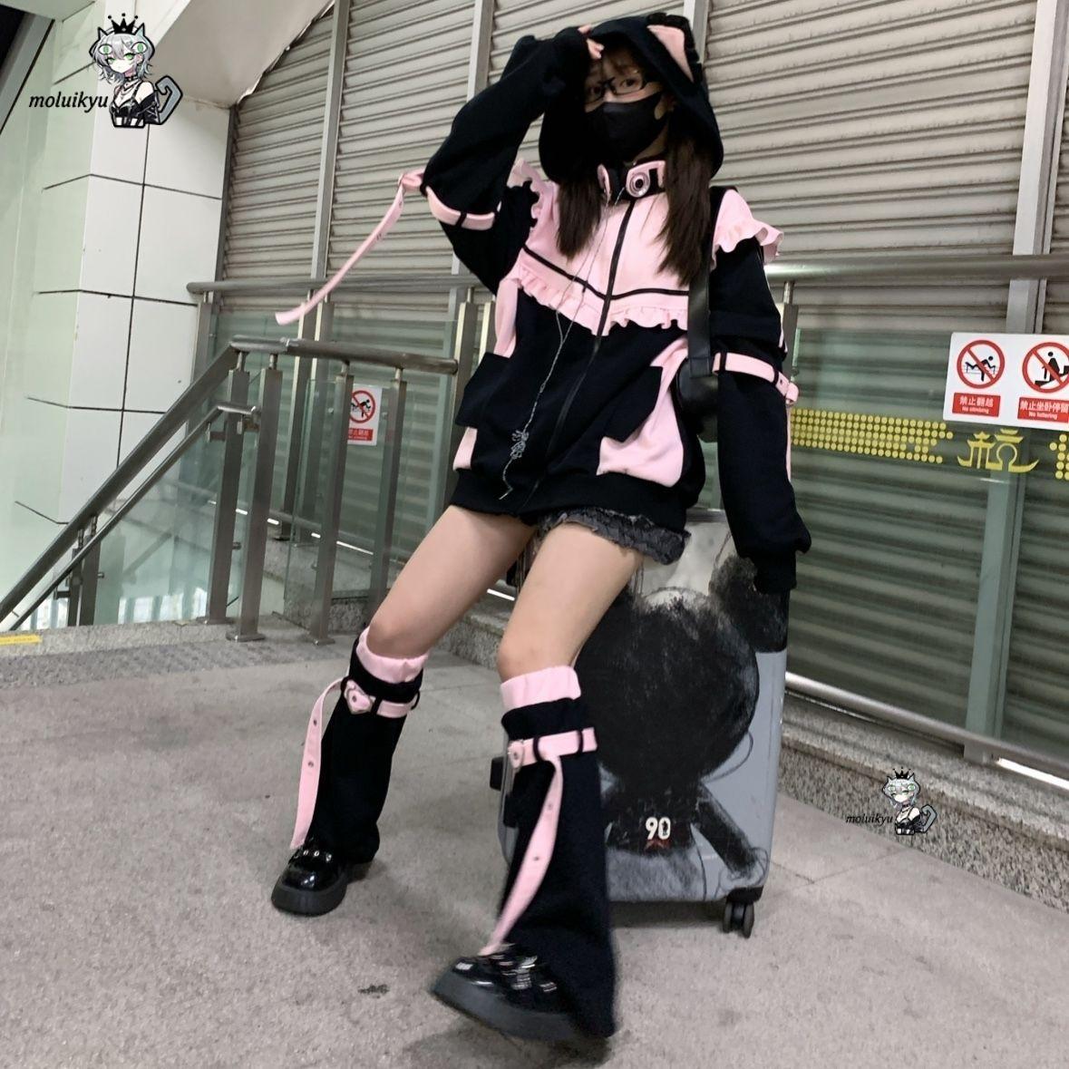 Moletom com capuz e orelhas de - Street Fashion Harajuku avaliação e preço