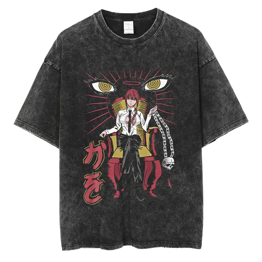 Camiseta Gráfica Chainsaw Man  - Street Fashion Magazine avaliação e preço