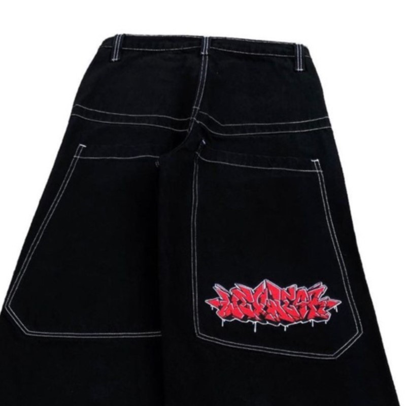 Calças Jeans Oversized de Moda - Street Fashion Harajuku avaliação e preço