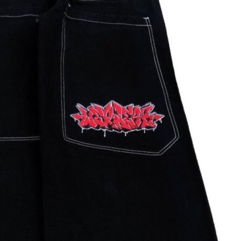Calças Jeans Oversized de Moda - Street Fashion Harajuku avaliação e preço