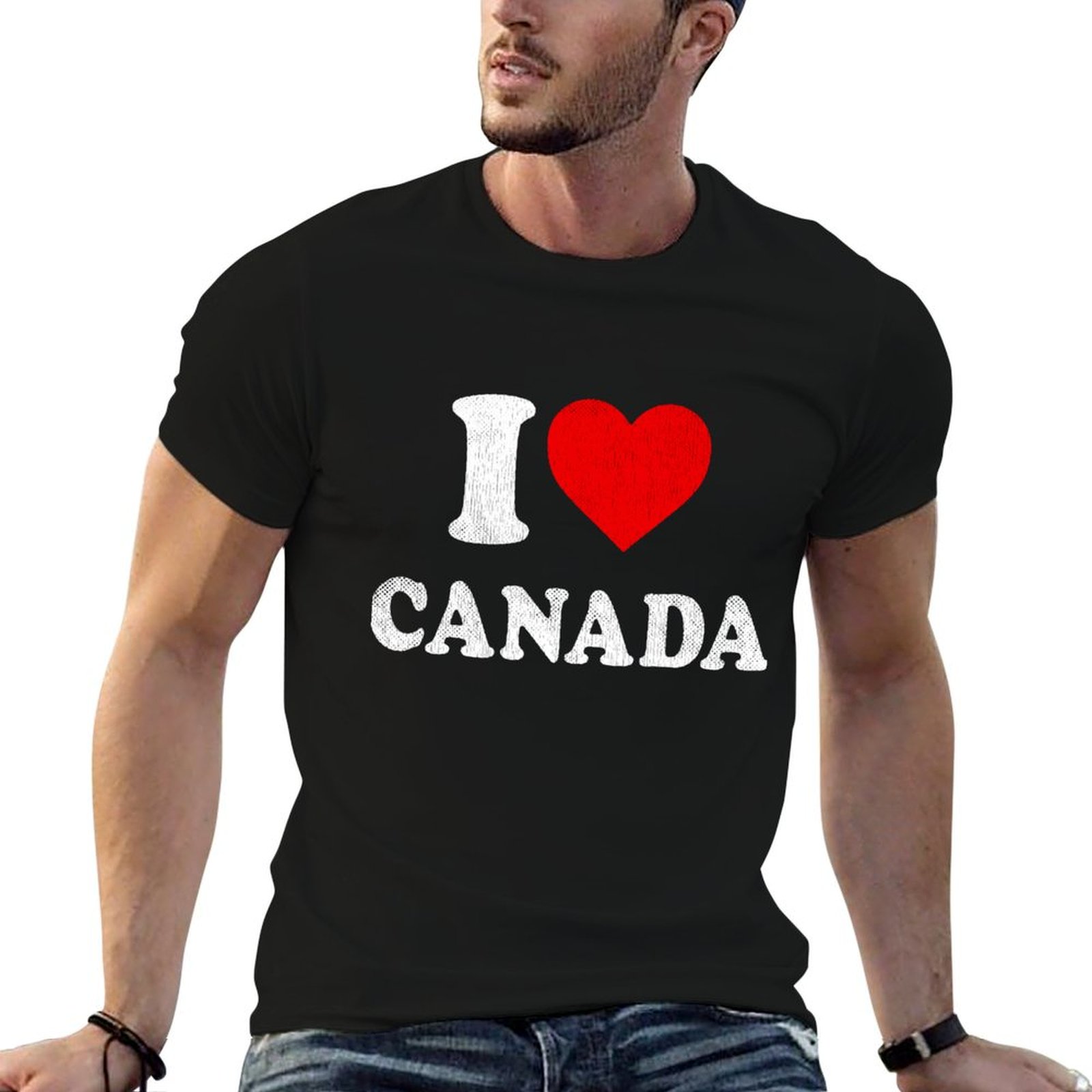 Camiseta Souvenir I Love Canad - Street Fashion Canada avaliação e preço