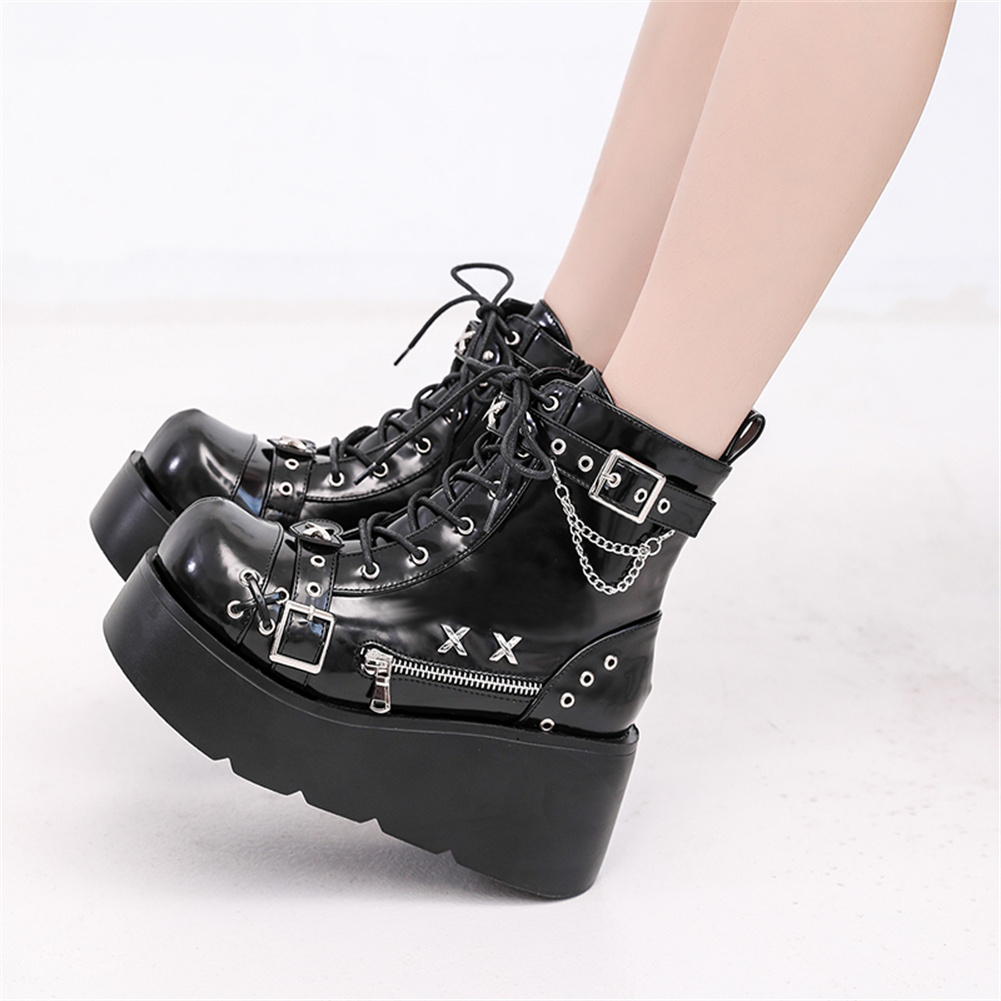 Nova marca senhoras goth plata - Street Fashion Girl avaliação e preço